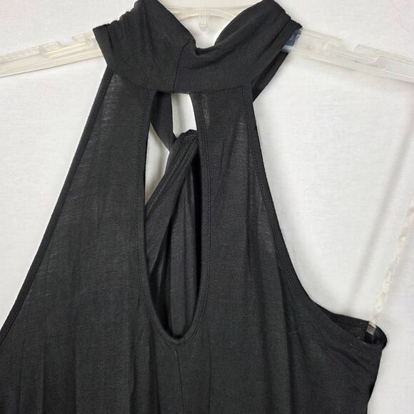 Maurices L Black Halter Twist Back Tank Top Dressy - Picture 5 of 9